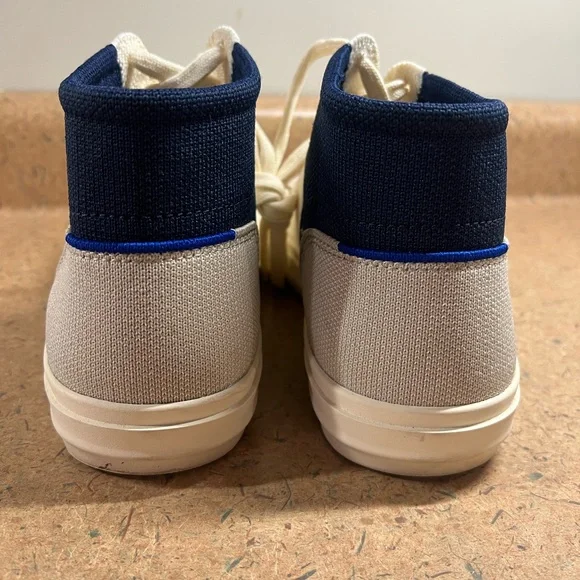 Rothys The High Top Hudson Cream White Womens White Blue Size 7.5 High Top Shoes - Picture 6 of 11